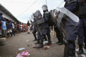 Liberian Military Seal Slums to Prevent Spread of Ebola_ Source: NBC News