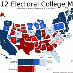 Projected Electoral College Map of United States for 2012